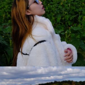 ASOS Edition teddy jacket in beige